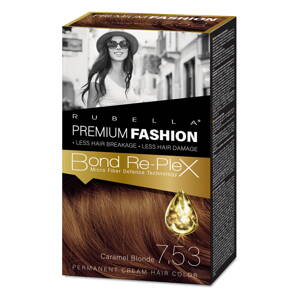 7.51 RUBELLA PREMIUM FASHION COLOR Dlho trvajúca Farba na vlasy KARAMEL BLOND 505030ml