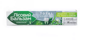 Lesný Balzam TOTAL KOMPLEX Posilnenie zubov a ochrana pred zubným kameňom s aloe vera a bielym čajom 75ml