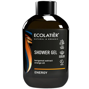 ECOLATIER - ENERGY POWER Sprchový gél BERGAMOT a POMARANČOVÝ Olej 400 ml