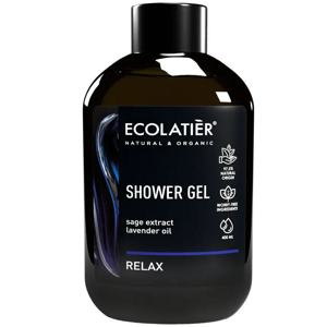 ECOLATIER - RELAX POWER Sprchový gél ŠALVIA a LEVANDUĽOVÝ extrakt 400 ml