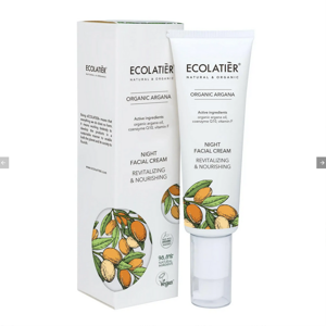 ECOLATIER ORGANIC ARGANA Nočný pleťový krém REVITALIZÁCIA a VÝŽIVA 50 ml