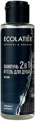 ECOLATIER - URBAN SPORT Sprchový gél a Šampón 2v1 GRAPEFRUIT a VERBENA 100 ml