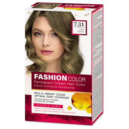 7.31 RUBELLA FASHION COLOR Dlho trvajúca Farba na vlasy TMAVÝ BLOND 505015ml